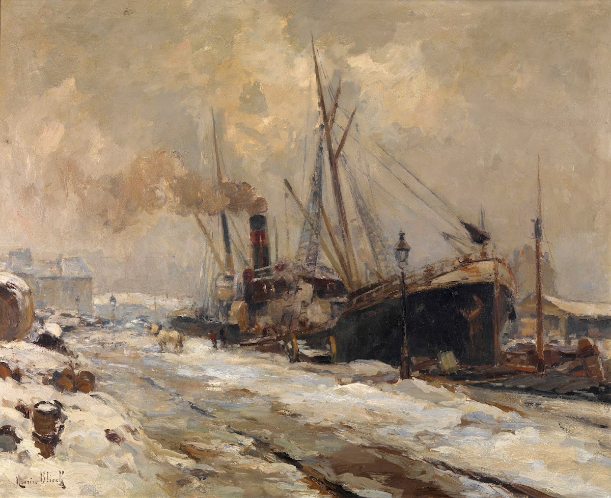Antwerp Harbour in Winter