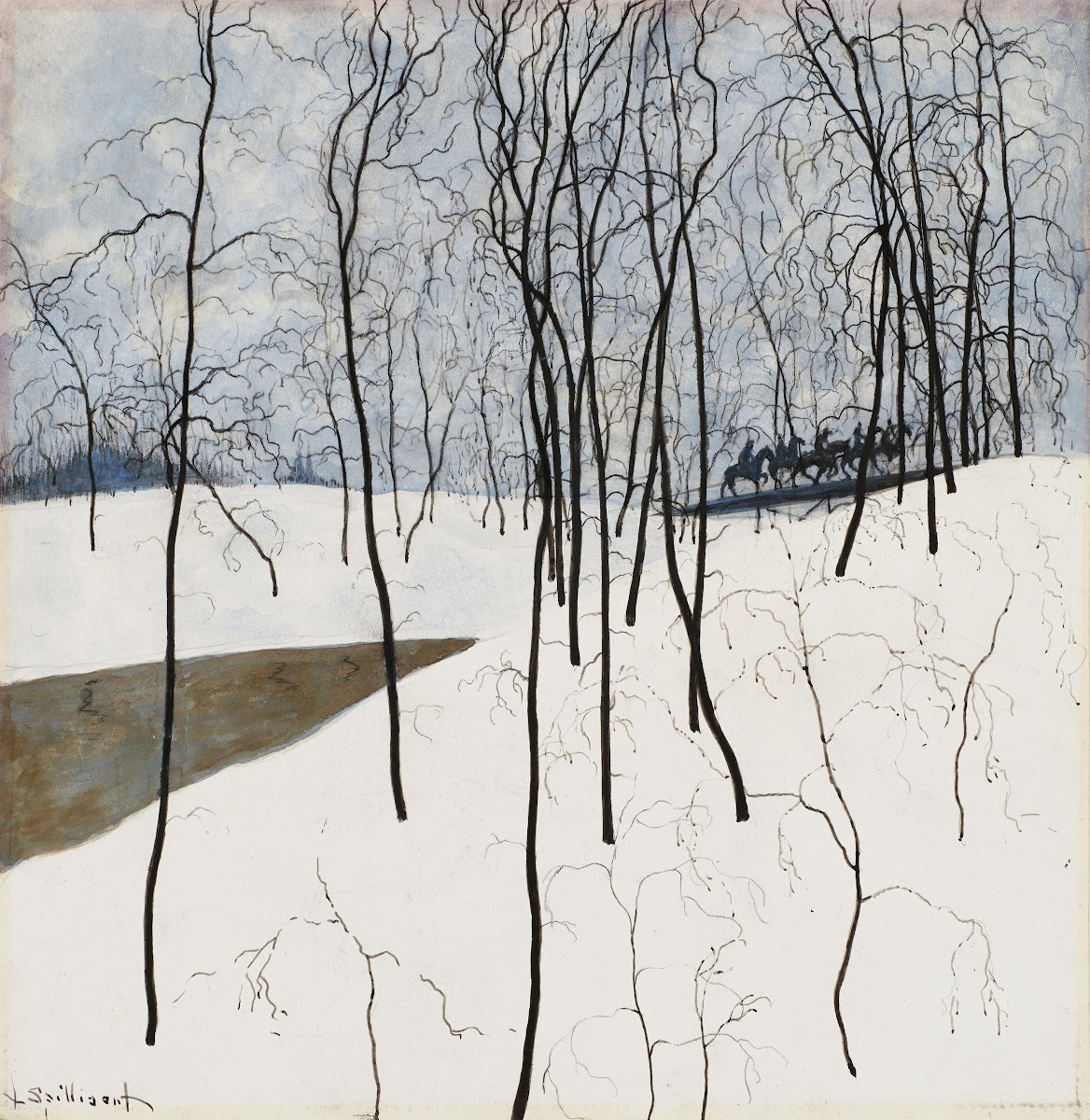 Les Cavaliers dans la neige 1915