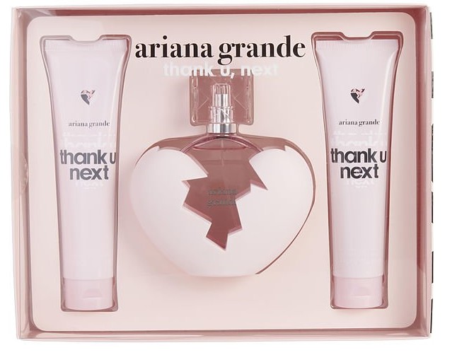 ESTUCHE ARIANA GRANDE THANK YOU NEXT MUJER 3PZS 100ML + CREMA + GEL