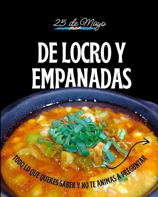 Gran Almuerzo Patrio del 25 de Mayo!