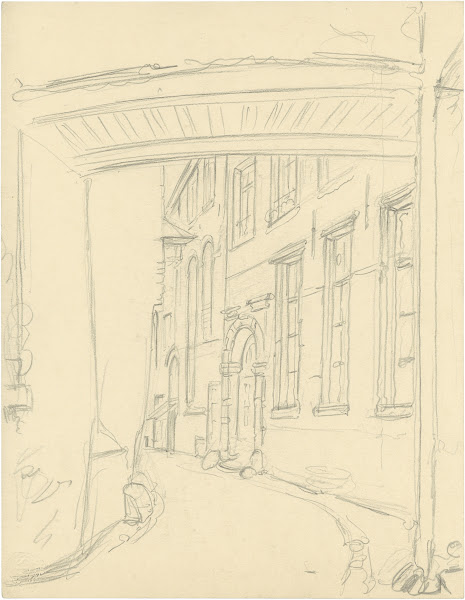 Straat met huizenzicht 1930