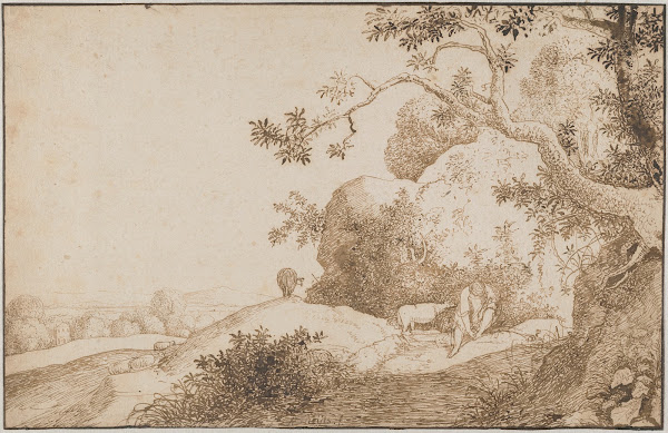Mountain Landscape with a Distant View Behind 16351640