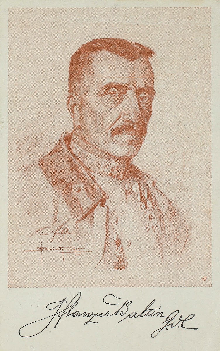 Generaloberst Karl von Pflanzer Baltin Feldpostkarte der 7 Armee 1915
