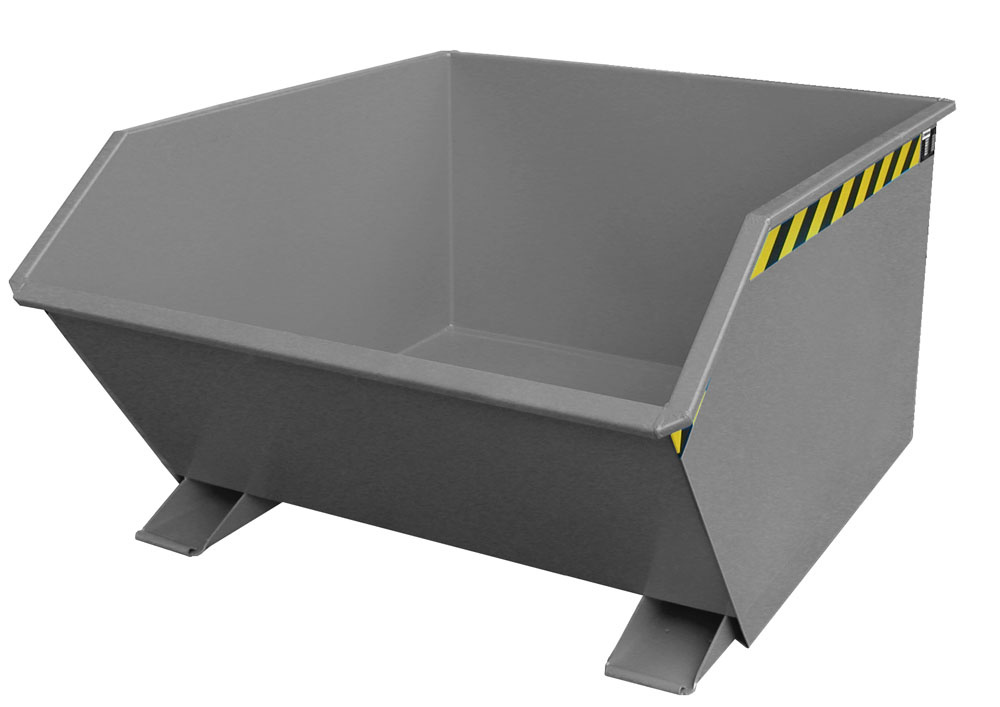 Kiepcontainer GU 1000, gelakt, Muisgrijs