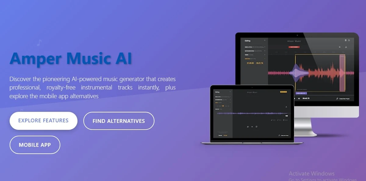 Captura de AmperMusic