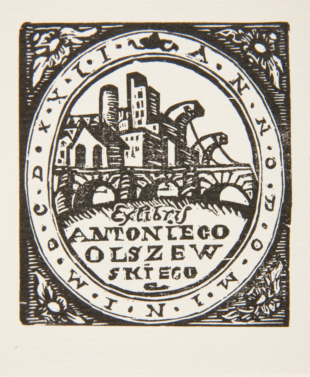 Ekslibris Antoniego Olszewskiego 18791942 1922