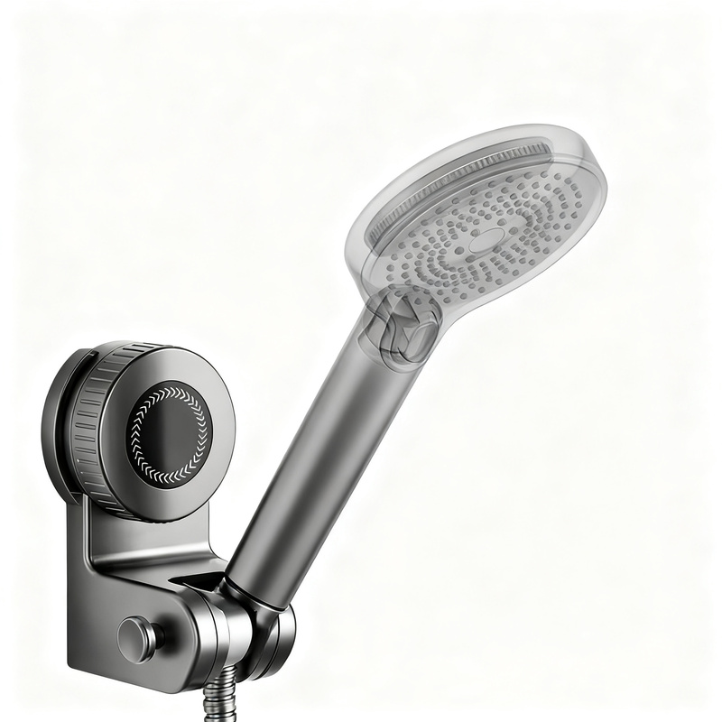 Duschkopfhalter mit Saugnapf, 360° drehbar