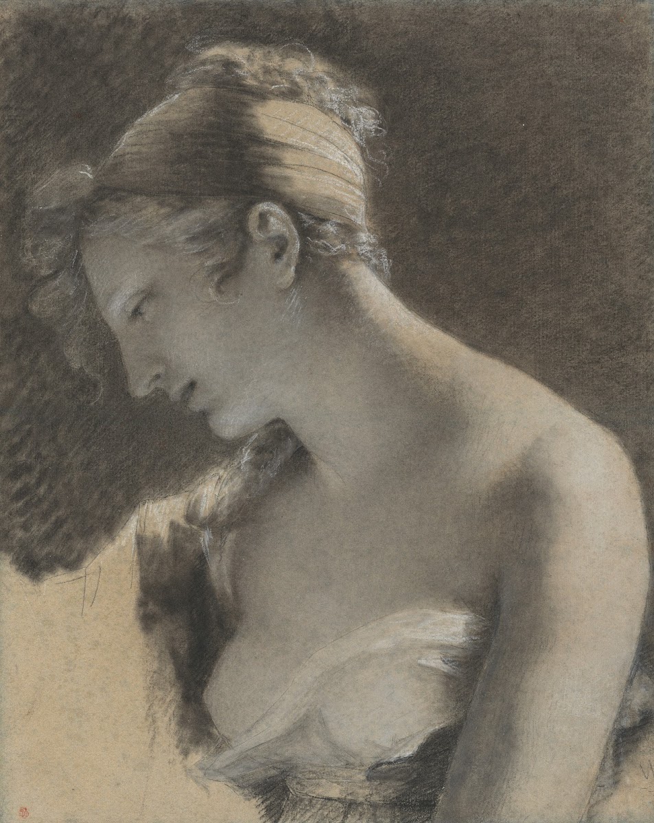 Head of a Woman Study for The Happy Mother LHeureuse mère 1810