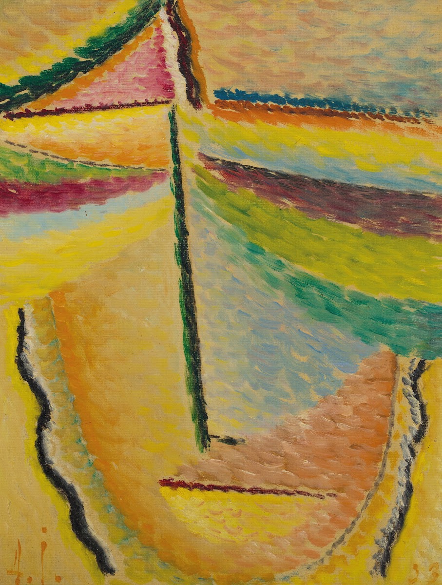 Abstrakter Kopf Der Schutzengel 1933