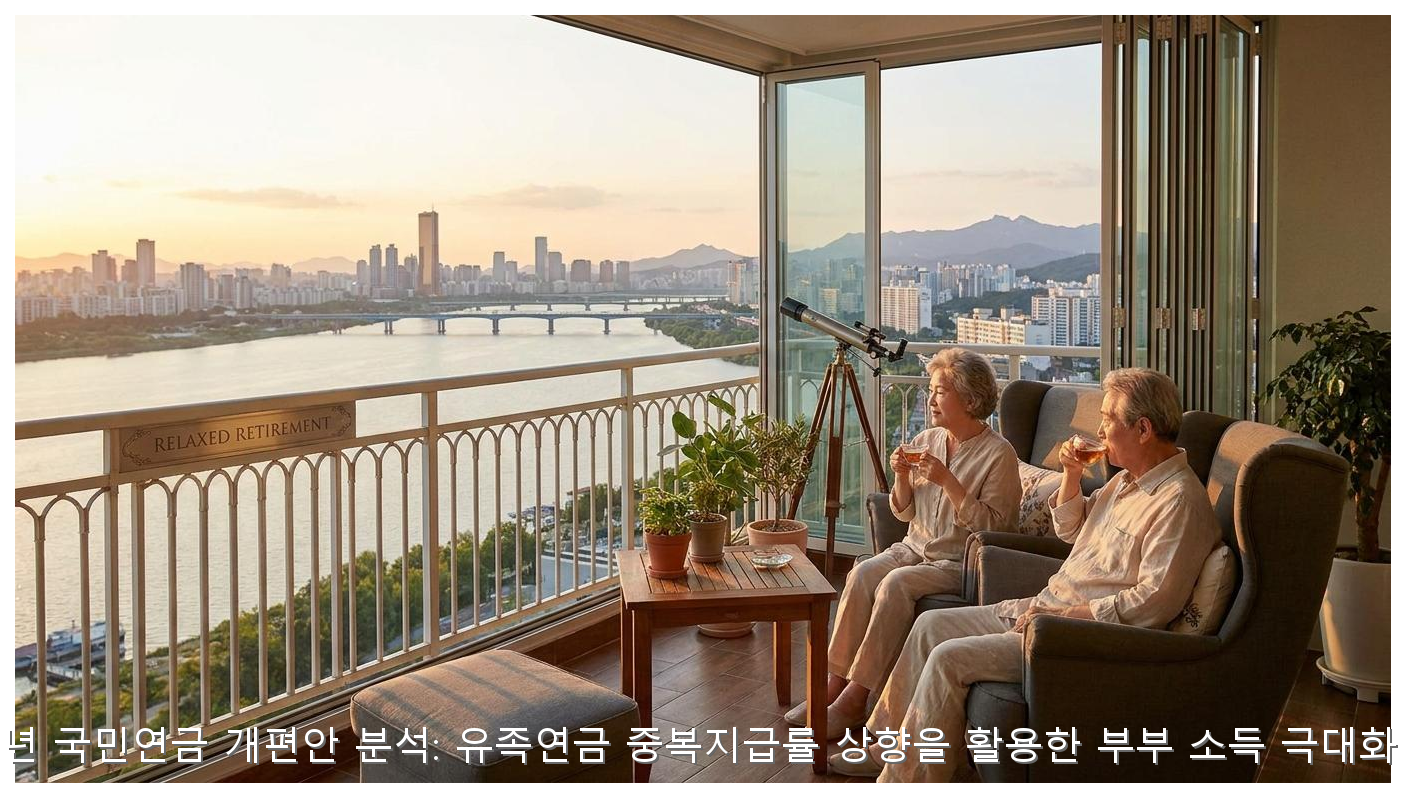 2026년 국민연금 개편안 분석: 유족연금 중복지급률 상향을 활용한 부부 소득 극대화 전략 핵심 안내 및 분석 인포그래픽 (7)
