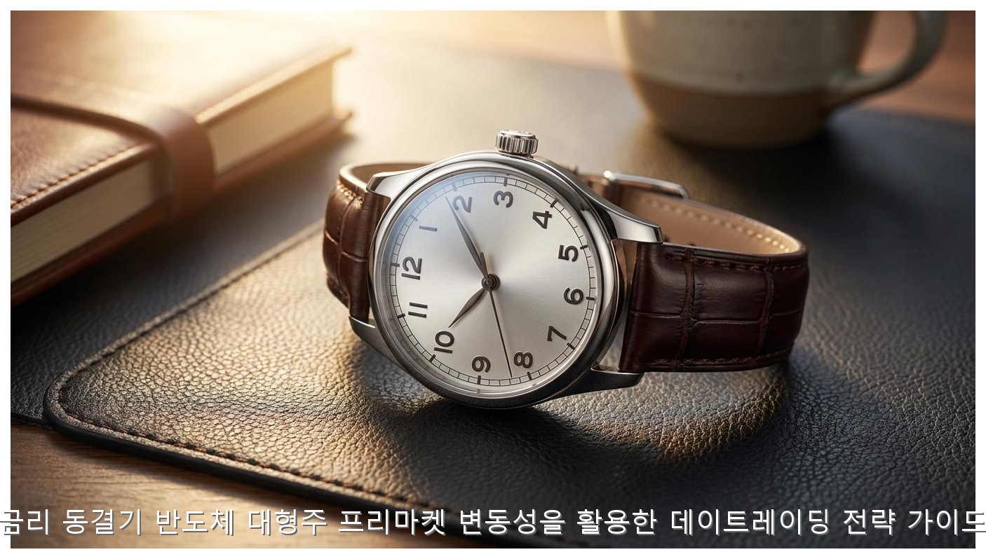 금리 동결기 반도체 대형주 프리마켓 변동성을 활용한 데이트레이딩 전략 가이드 핵심 안내 및 분석 인포그래픽 (4)