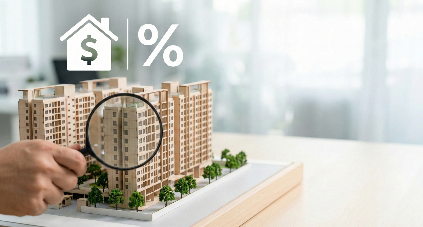 서울시 이주비 대출 지원 필요성을 보여주는 재개발 단지 모형