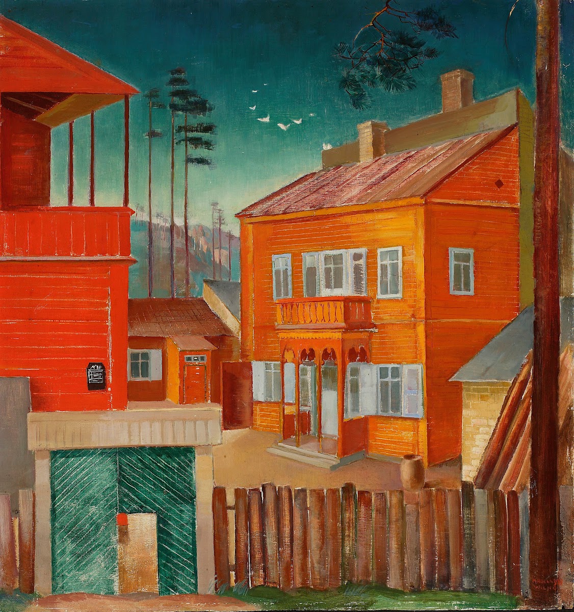 Small red houses 1929
