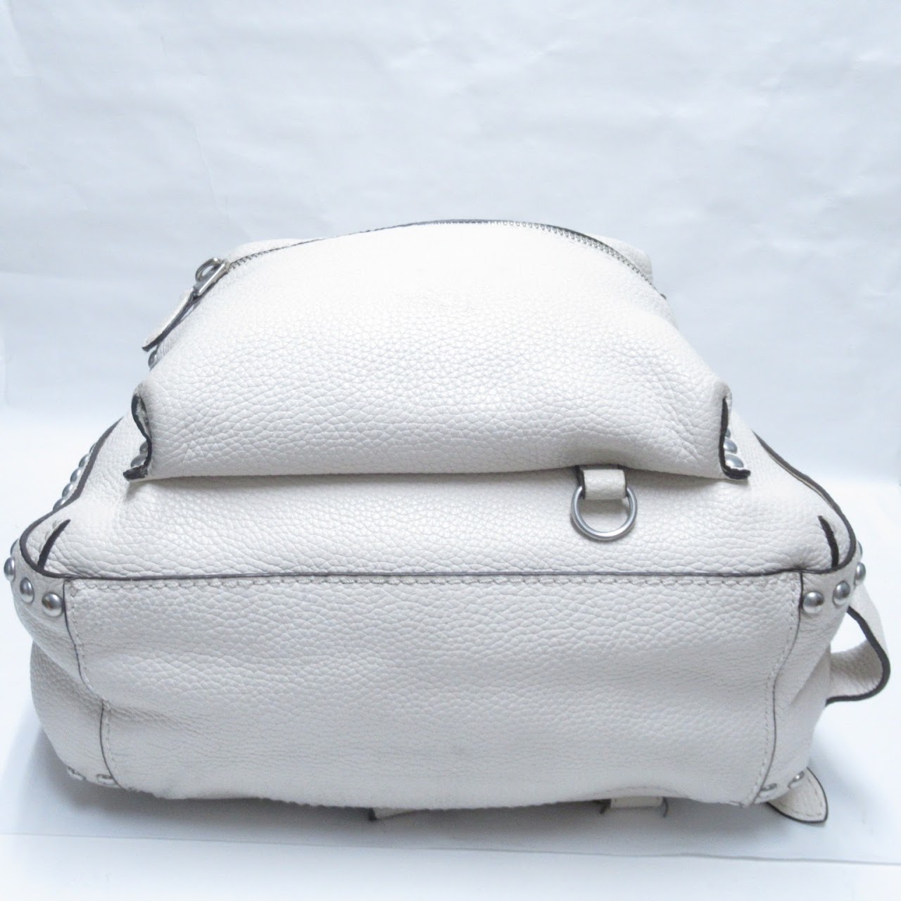 Coach White Leather Backpack