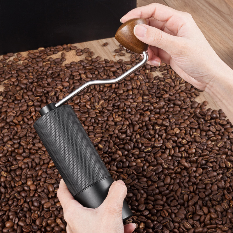 Handkaffeemühle mit Stahlkern, Luxus-Design