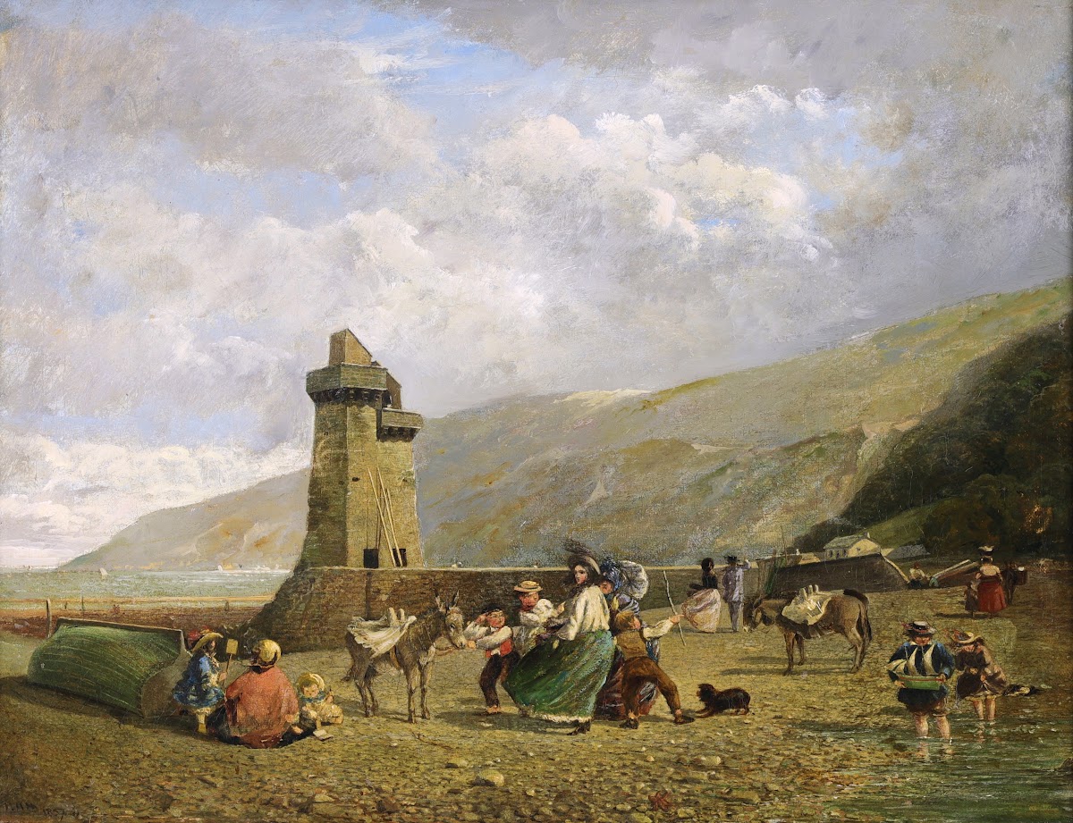 Seaside Pleasures  PlayersLynmouth Devon 1857
