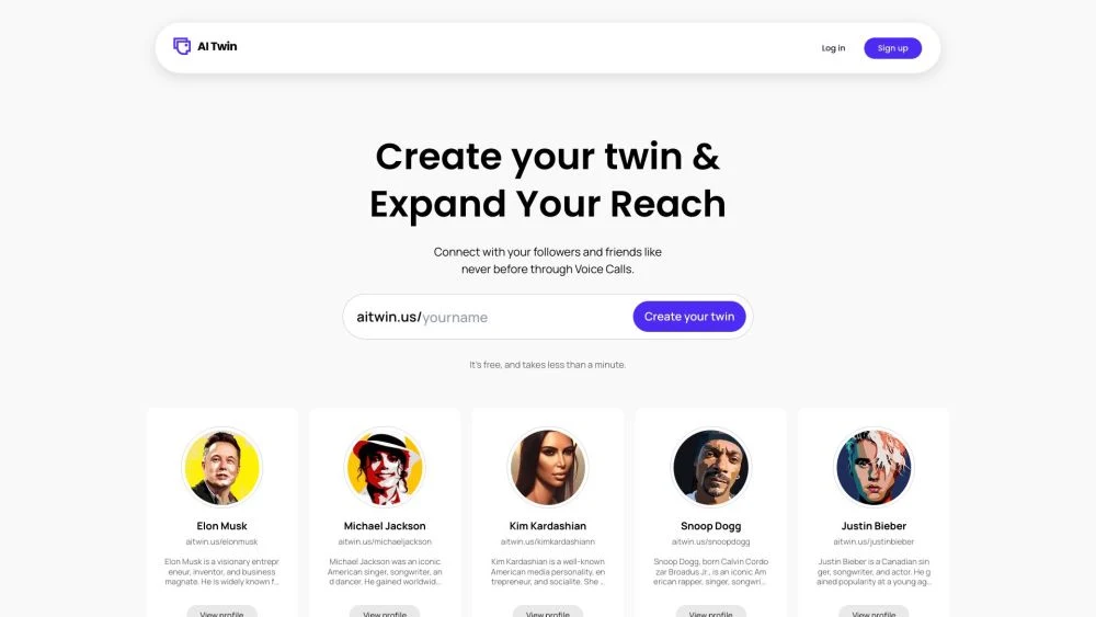 Captura de AI Twin: Anonymous Voice Chat App