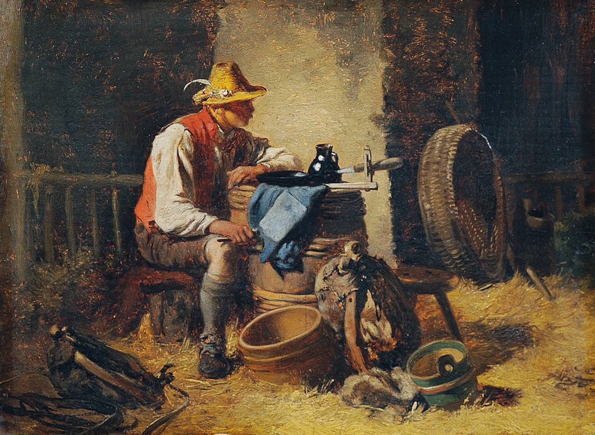 In der Scheune 1880
