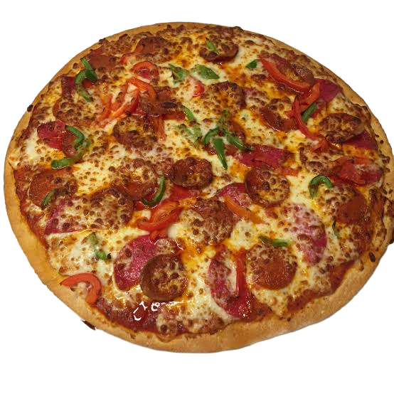 Pepe Pepperoni — Mushrooms, salami, mix pepper & pepperoni