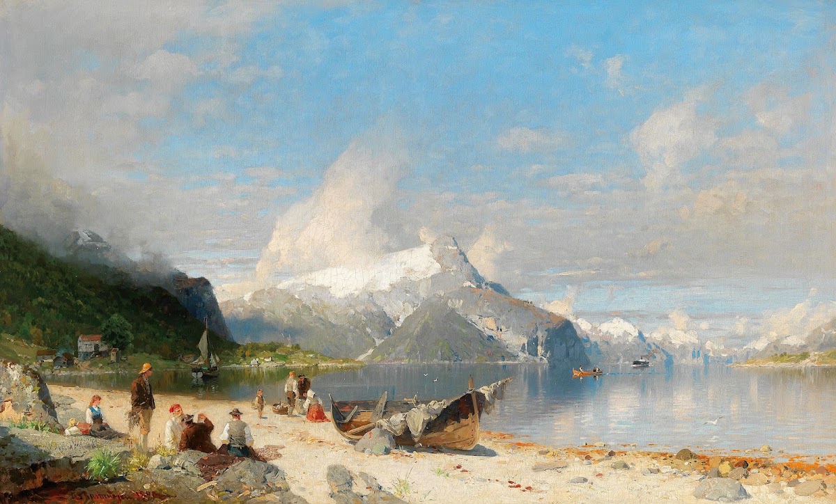 A summer day by the fjord