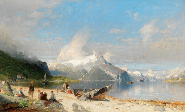 A summer day by the fjord