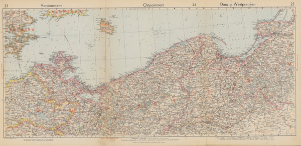 Vorpommern Ostpommern Danzig Westpreußen 1940