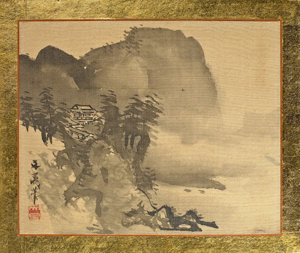A House on a Cliff with Mountains in the Background 1815