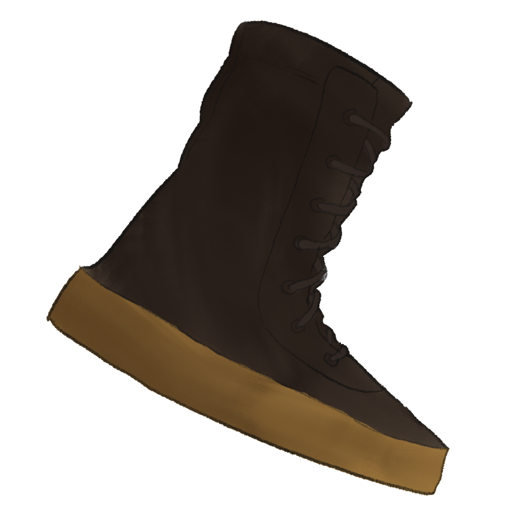 Yeezy Chocolate Crepe Boot Sample product image