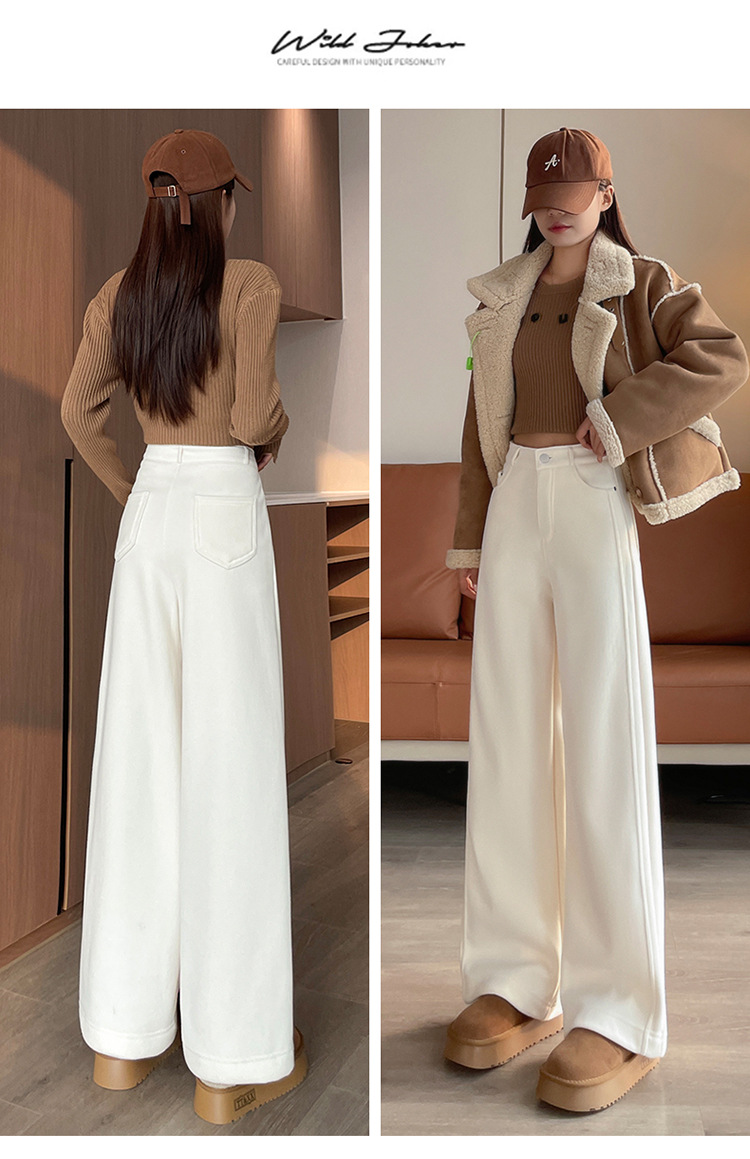 Modische Cordhose mit hohem Bund für Damen