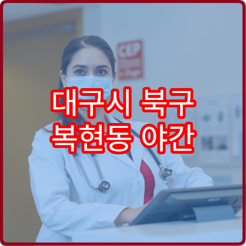 대구시 북구 복현동 야간 이비인후과 진료 가능한 병원 정리