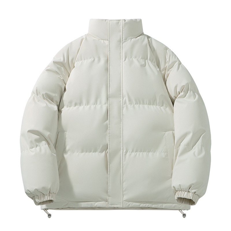 Men's Puffer Jacket, Reversible, Stand Collar, Relaxed Fit