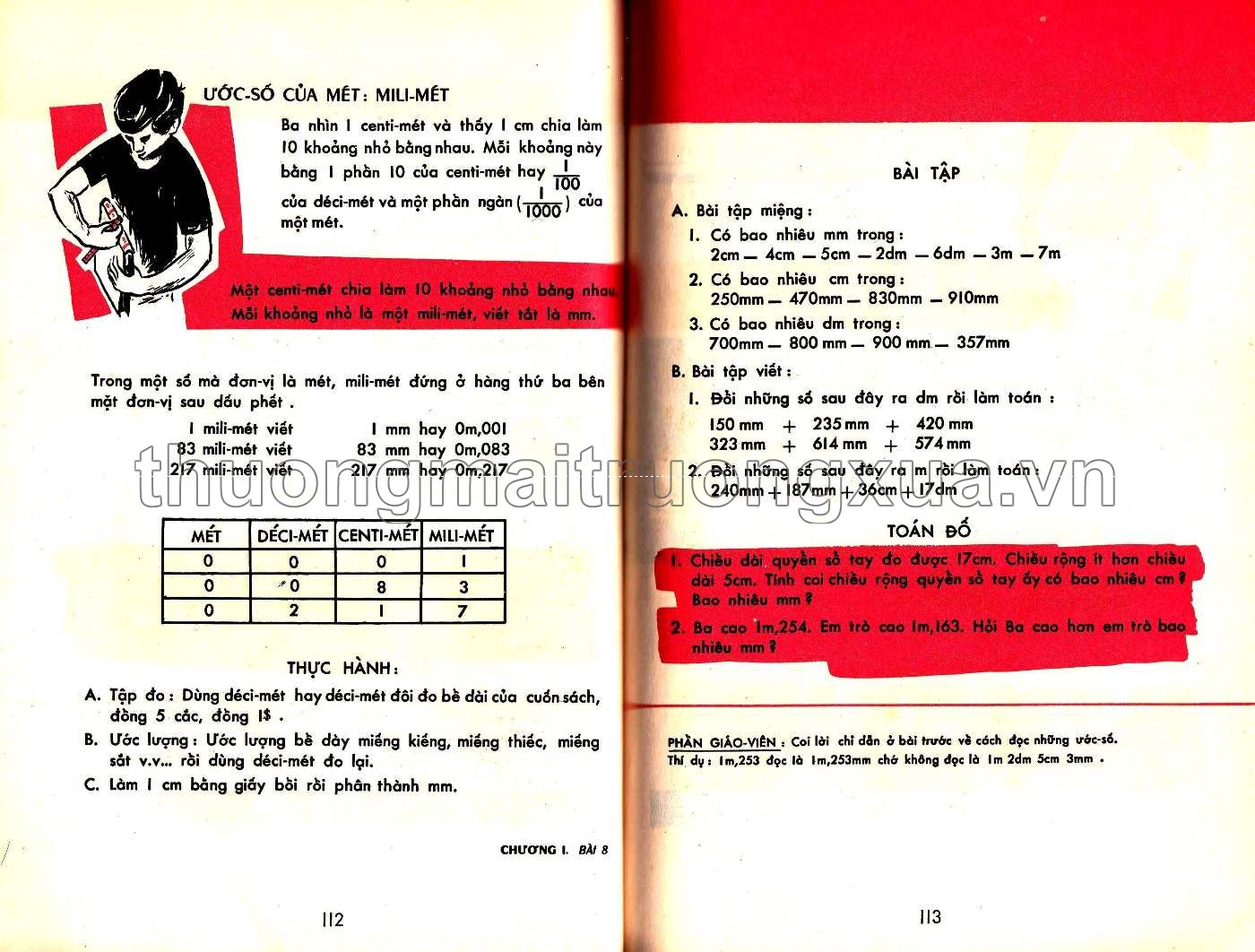 Em học toán lớp ba (1965) - Trang 63