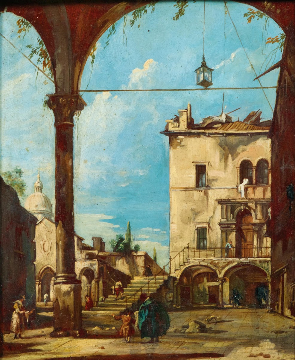 An Architectural Capriccio with Figures