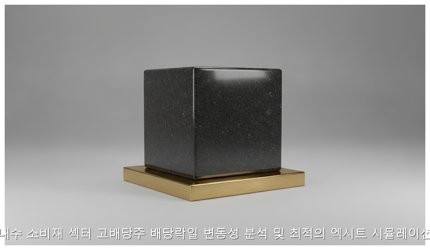 내수 소비재 섹터 고배당주 배당락일 변동성 분석 및 최적의 엑시트 시뮬레이션 핵심 안내 및 분석 인포그래픽 (6)