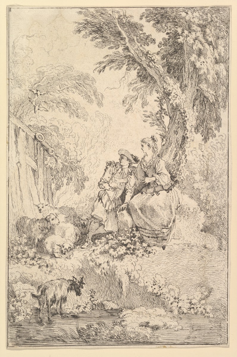 Surprised Young Couple Under a Tree 173070