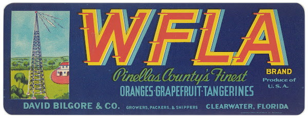 WFLA Brand Citrus Label 1940s