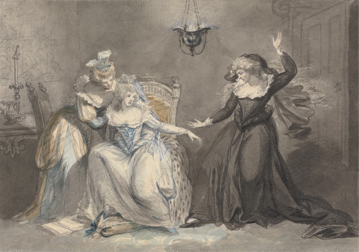 A Dramatic Scene with Three Women in an Interior 1794