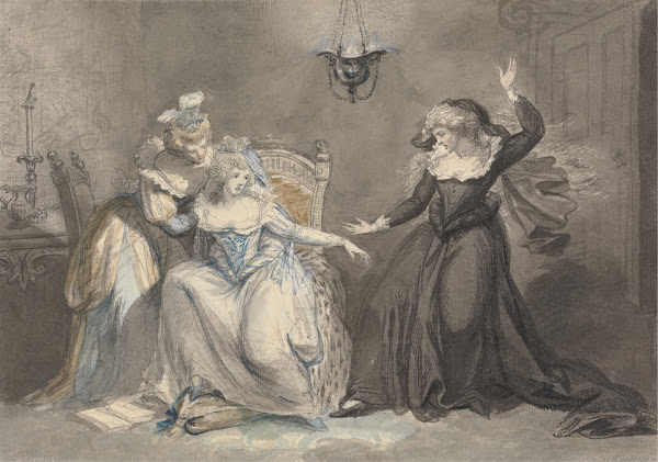 A Dramatic Scene with Three Women in an Interior 1794
