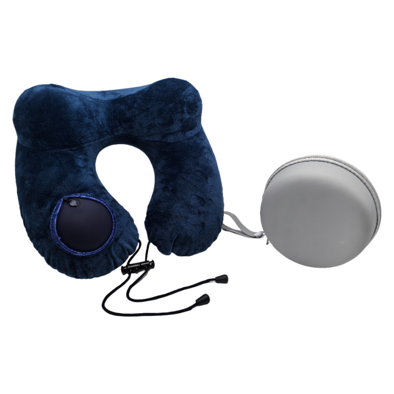 Inflatable U-Pillow for Travel and Flights