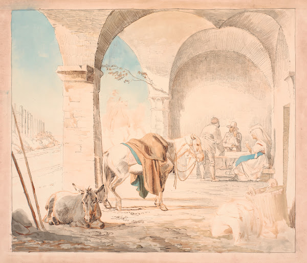 Scene fra et osteri 1845