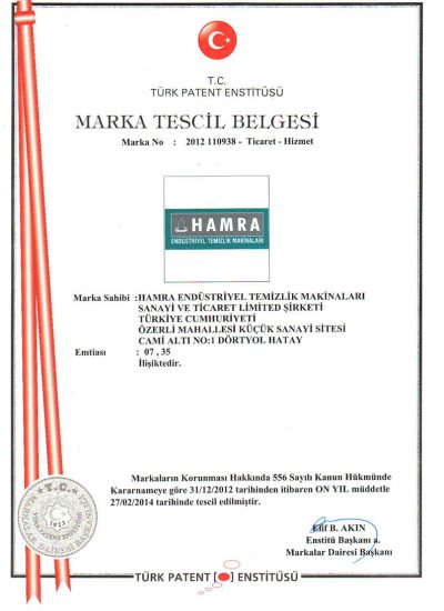 Sertifikat ISO Hamra