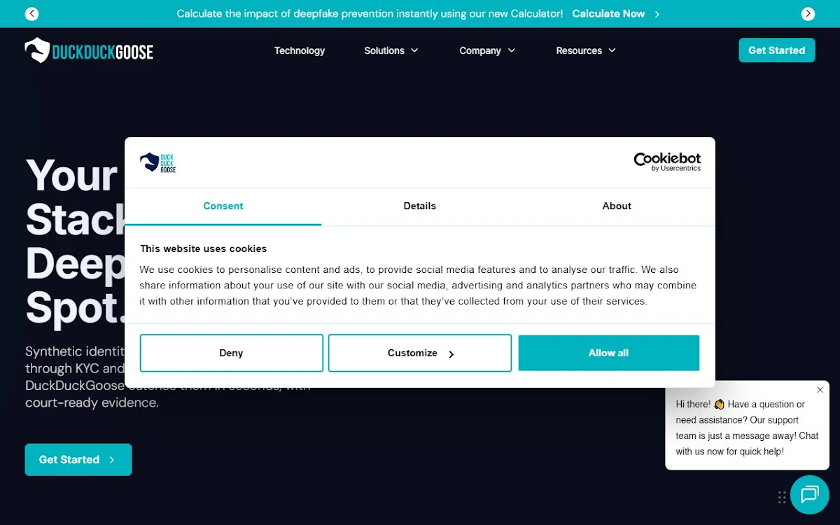 Captura de DeepDetector