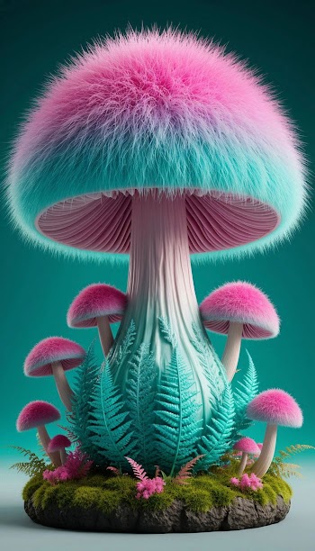 Mushroom Digital Art Picture