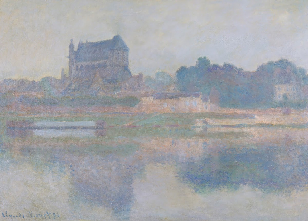 Léglise De Vernon Temps Gris 1894