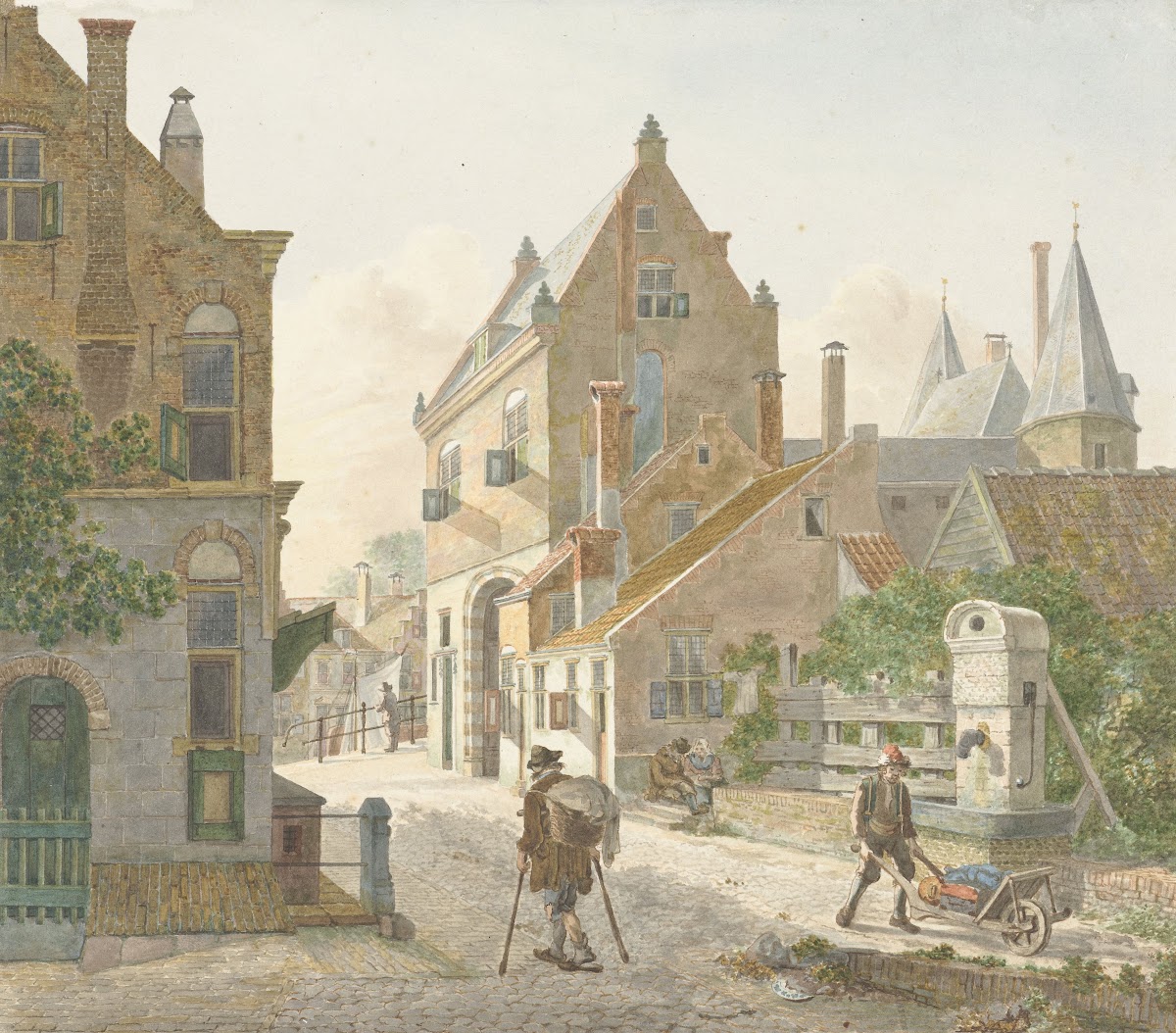 De Waardpoort en de Oude Gracht in Utrecht 1814