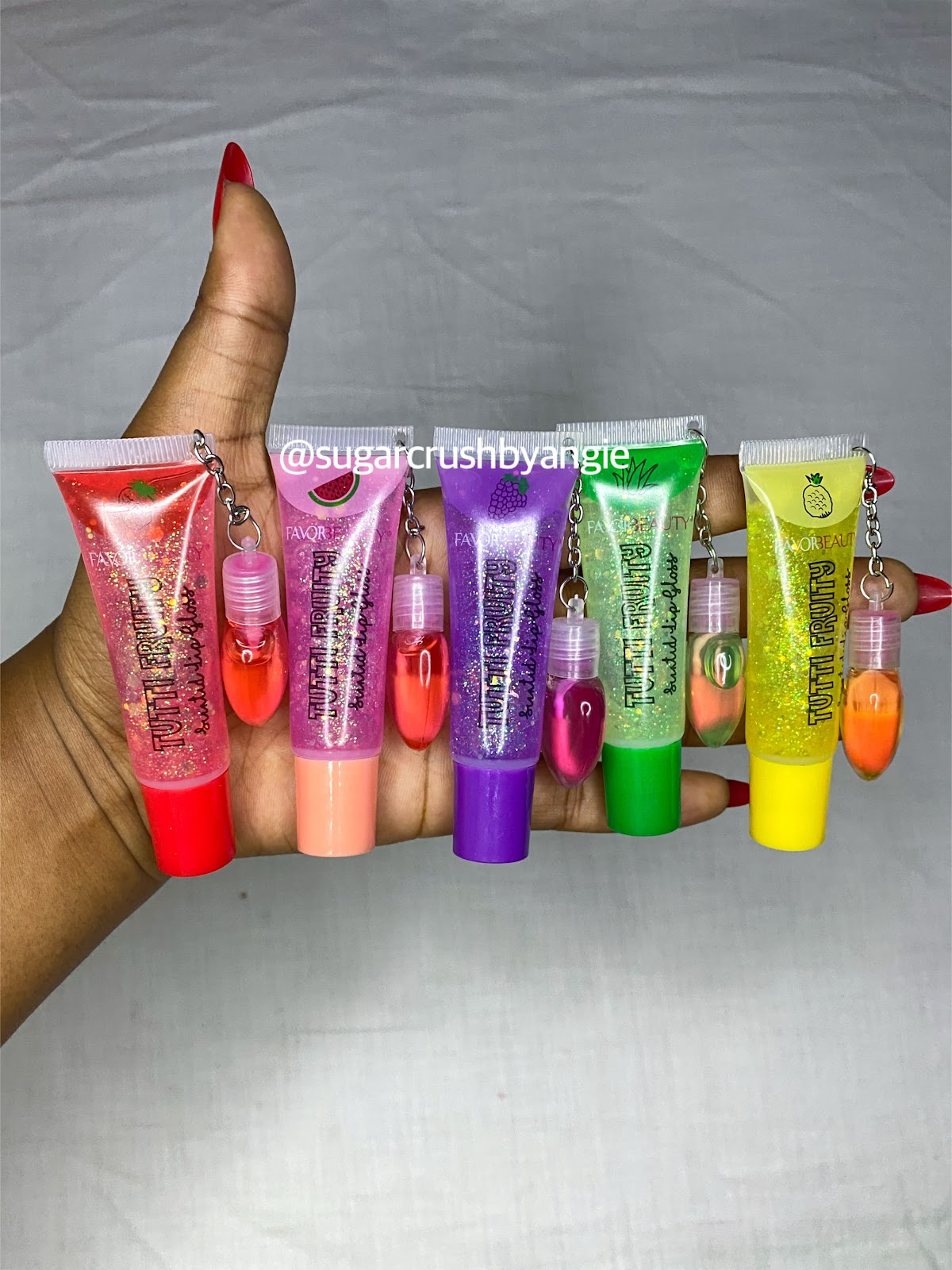 Tutti Fruity  2 in 1 Lip Glosses - Colorless & Pink Tint