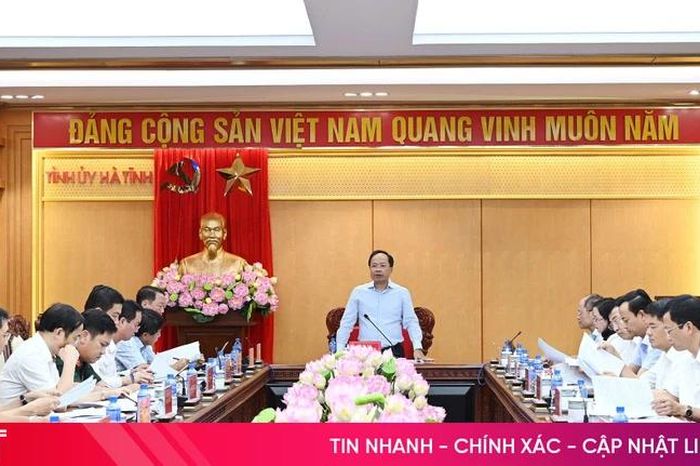 Ban Thường vụ Tỉnh ủy triển khai thông báo kết luận của đồng chí Tổng Bí thư, Chủ tịch nước Tô Lâm - Báo Hà Tĩnh