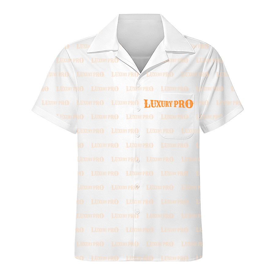 AOP EO Tall Fit Shirt Cuban Collar With Pocket – Linglong Linen Fabric