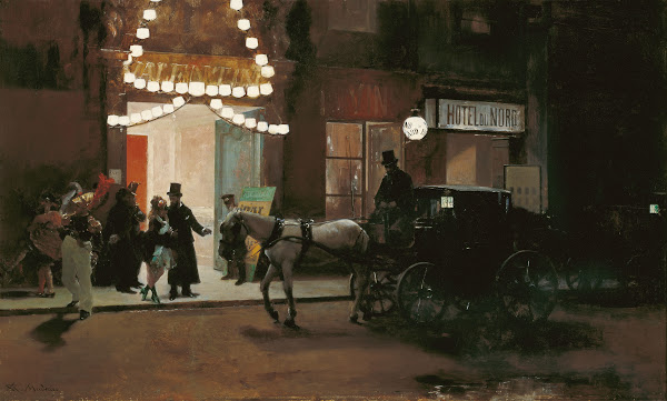 Leaving the Masked Ball c 1885