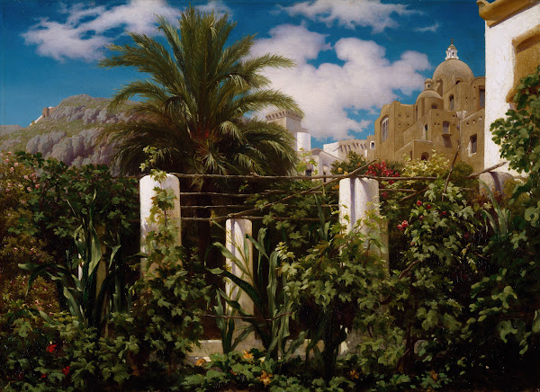 Garden of an Inn Capri 1859